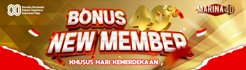 BONUS NEW MEMBER SLOT 40%